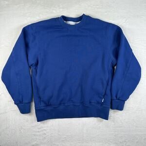 AYR Crewneck BLT Sweatshirt Men's Size M Blue Cotton Pullover Loopback Terry Cut